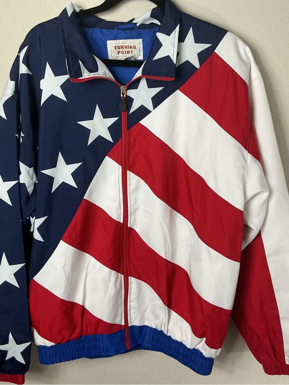 🇺🇸Turning Point Patriotic American Flag Windbreaker Jacket 🦅
